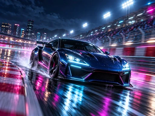 Neon Circuit Rush - BRRBET