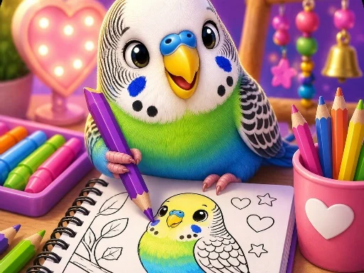 BTS Budgie Coloring Book - BRRBET